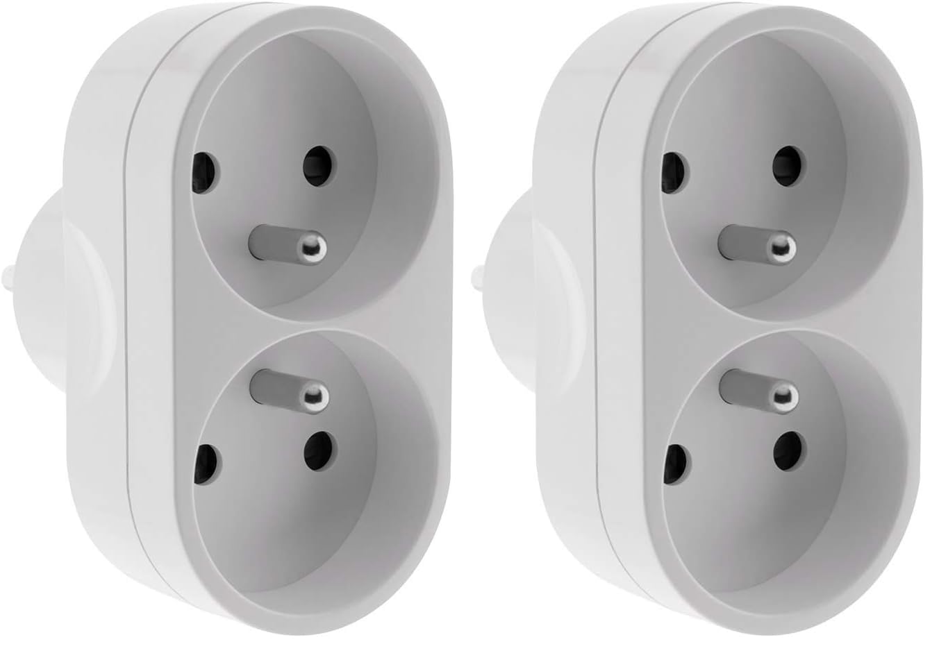 zenitech-multiprise-biplite-fa-ade-16a-blanc image 7