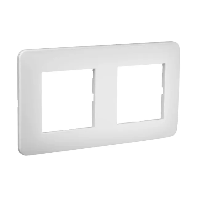 debflex-casual-742002-plaque-de-finition-double-poste-71mm-blanc-brillant image 1