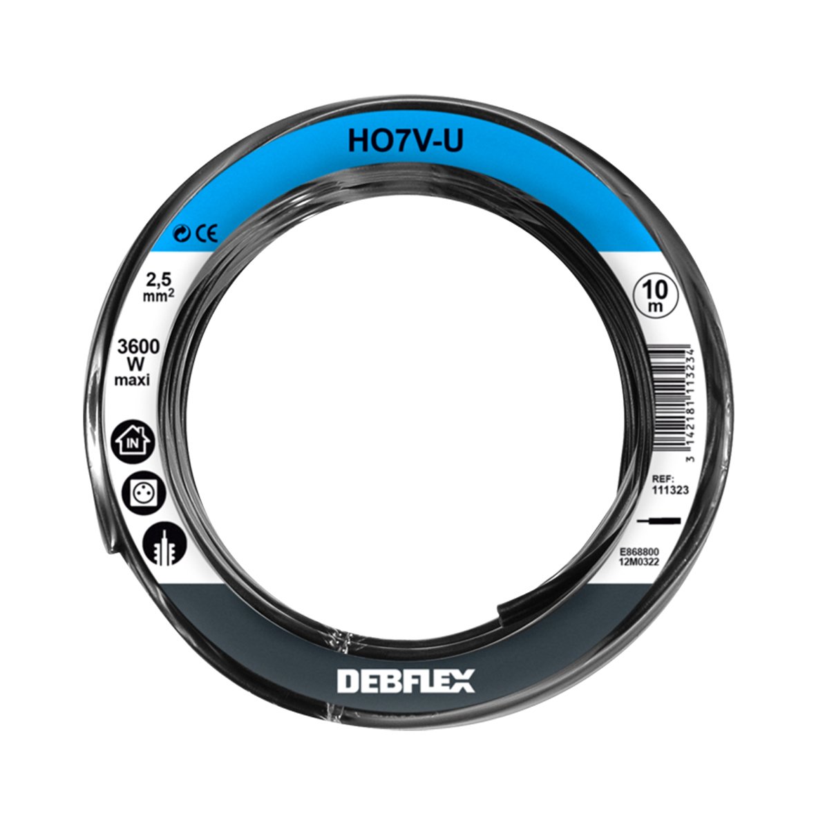 debflex-bobinot-c-ble-rigide-h07v-u-2-5-mm-10-m-bleu-111327 image 3