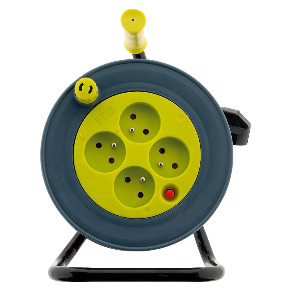 zenitech-enrouleur-m-nager-4-prises-2p-t-15m-jaune image 2