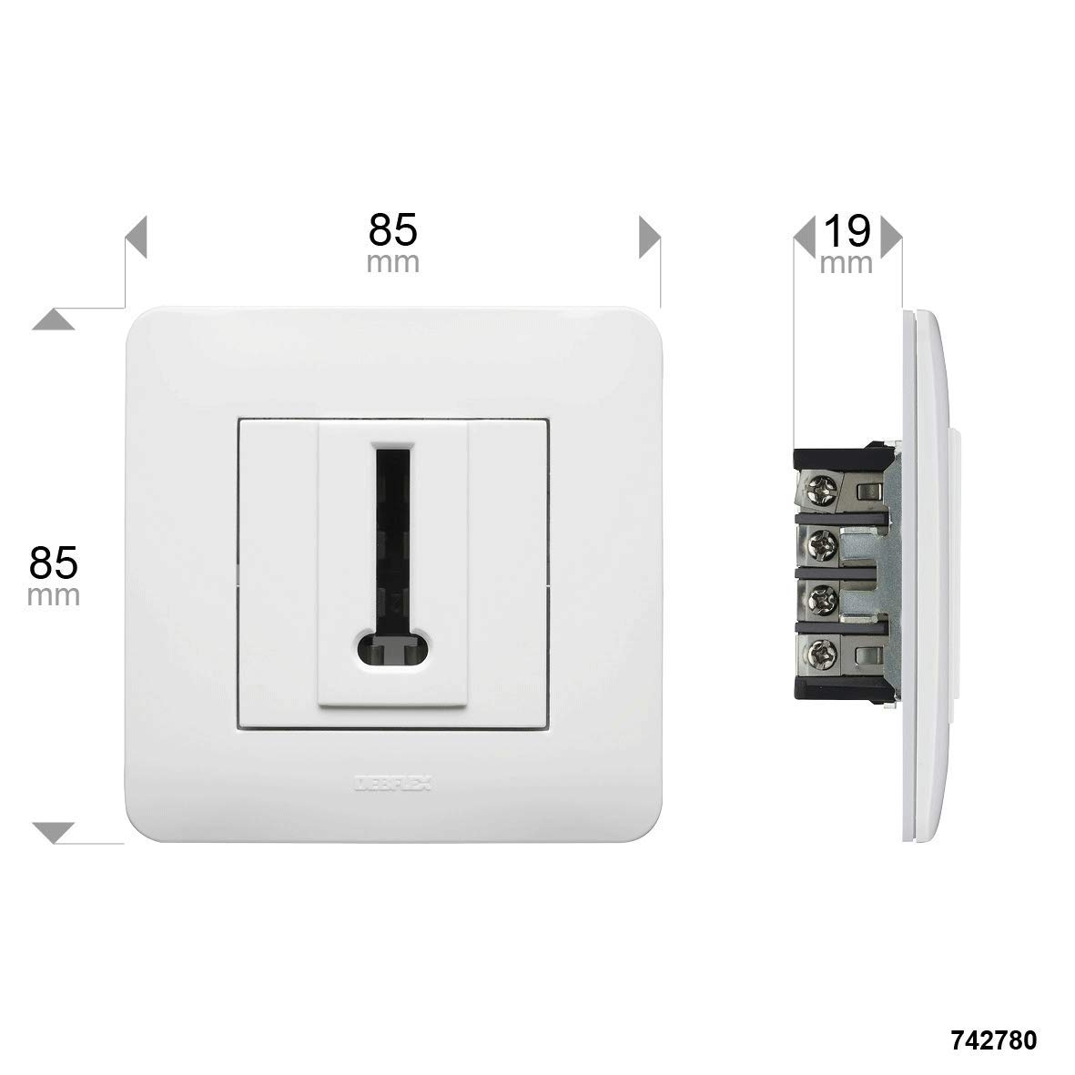 debflex-casual-prise-t-l-phone-8-plots-blanc-brillant-compl-te image 6