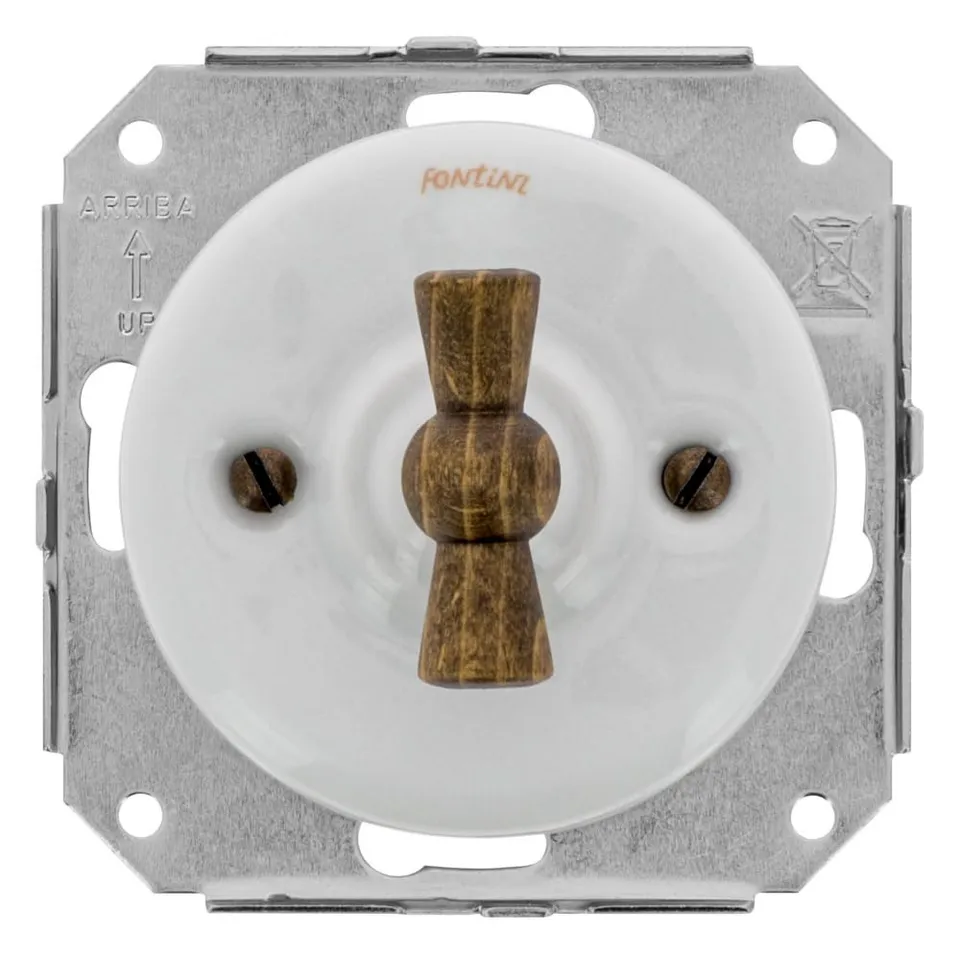 fontini-garby-colonial-double-va-et-vient-porcelaine-blanche-manette-bois-h-tre- image 1