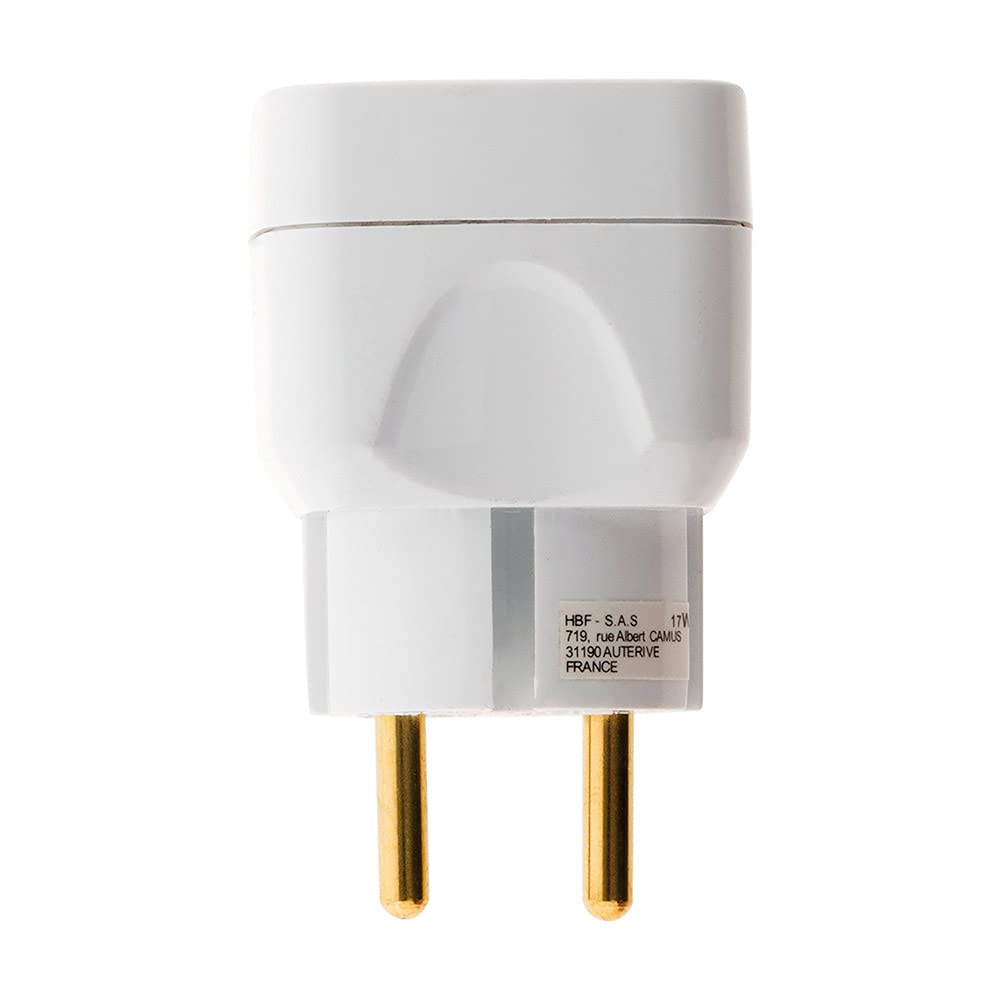 zenitech-multiprise-biplite-2x2p-6a-fa-ade-blanc image 3