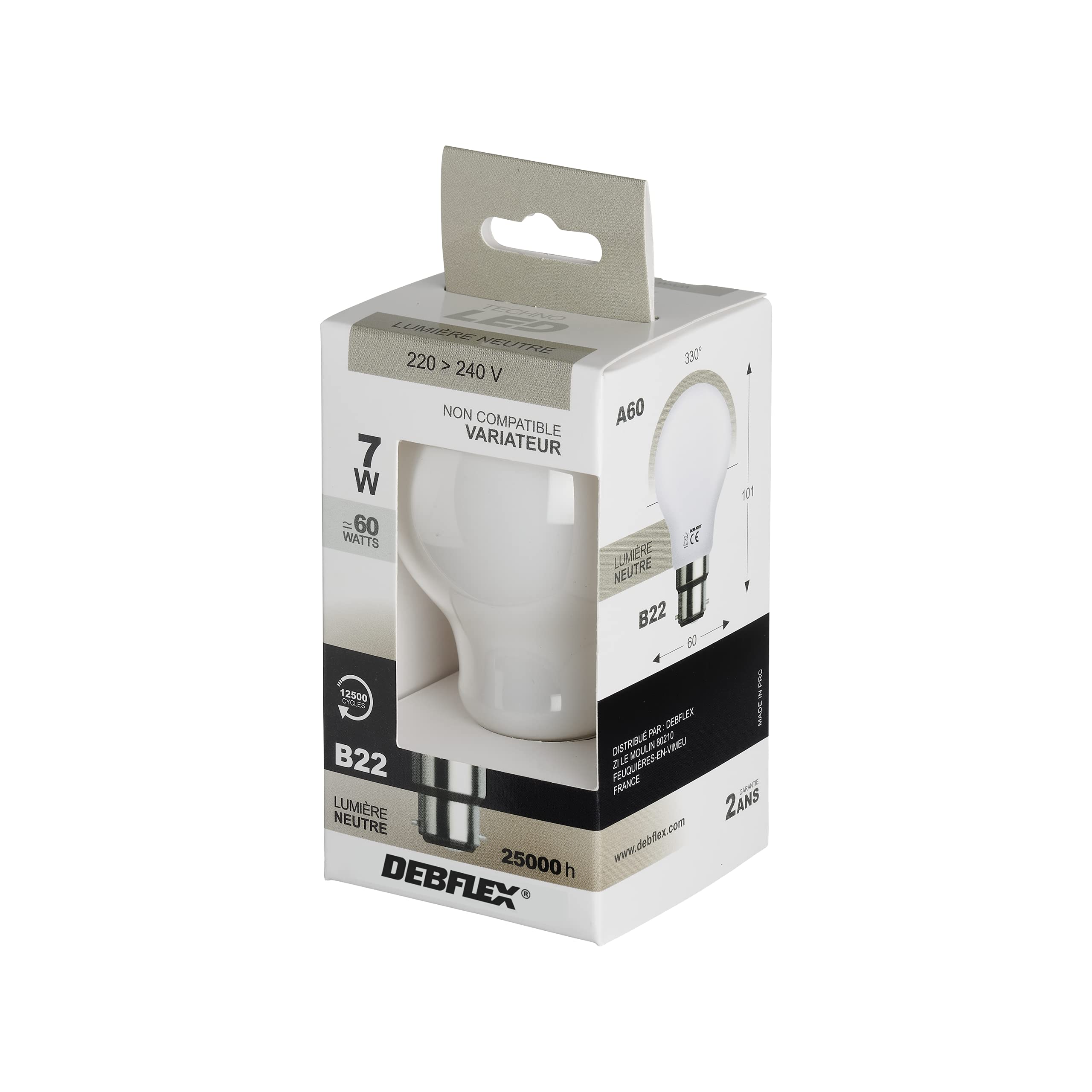 debflex-ampoule-a60-led-b22-7w-4000k-810lm-blanc-neutre image 4