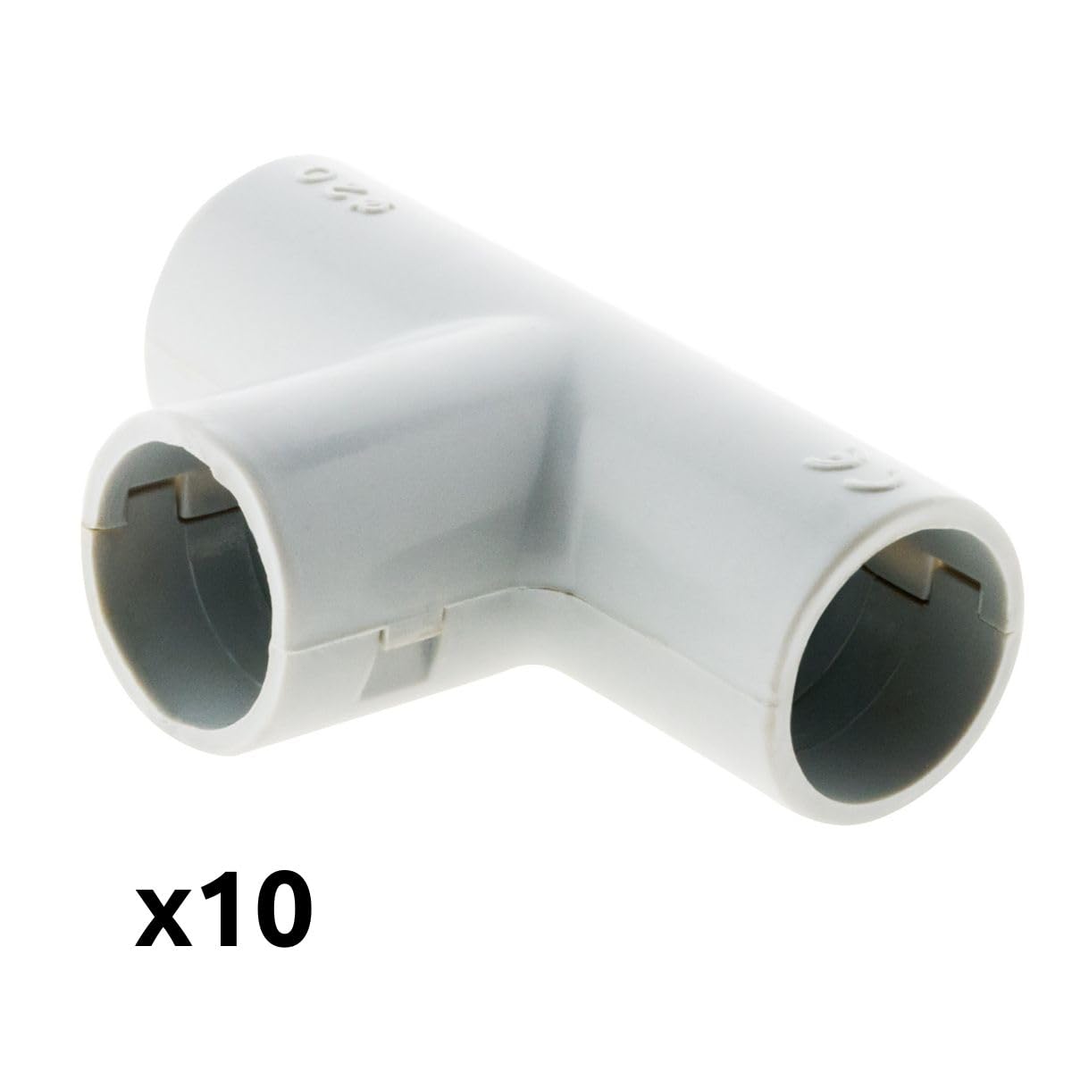 zenitech-lot-de-10-t-s-pour-tube-irl-20mm-gris image 2