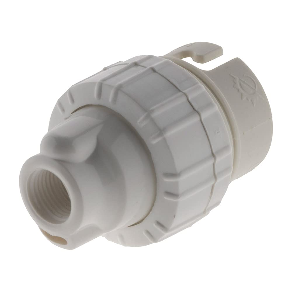 zenitech-lot-de-3-douilles-b22-nylon-avec-bague-blanc image 2