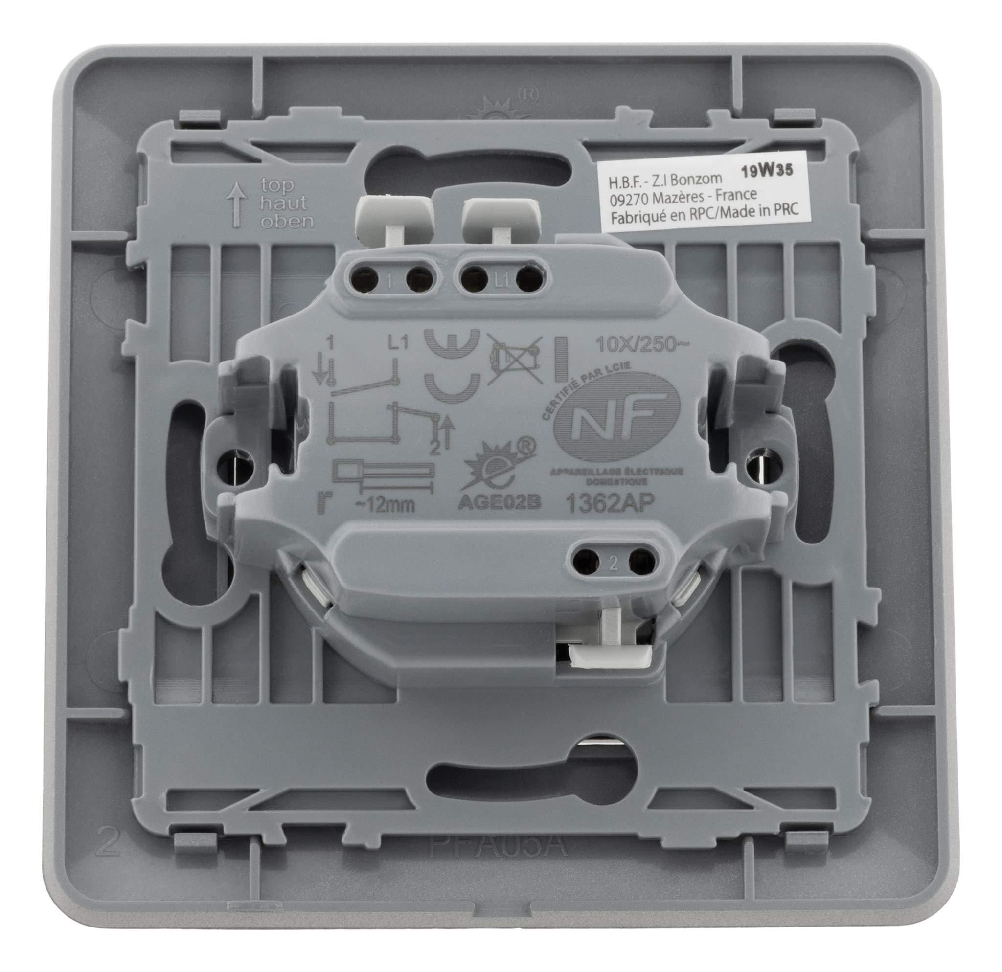 zenitech-artezo-interrupteur-volets-roulants-titanium image 4