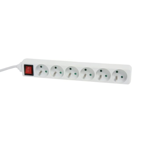 debflex-716960-rallonge-multiprise-6-prises-2p-t-avec-interrupteur-1-5m-blanc image 2