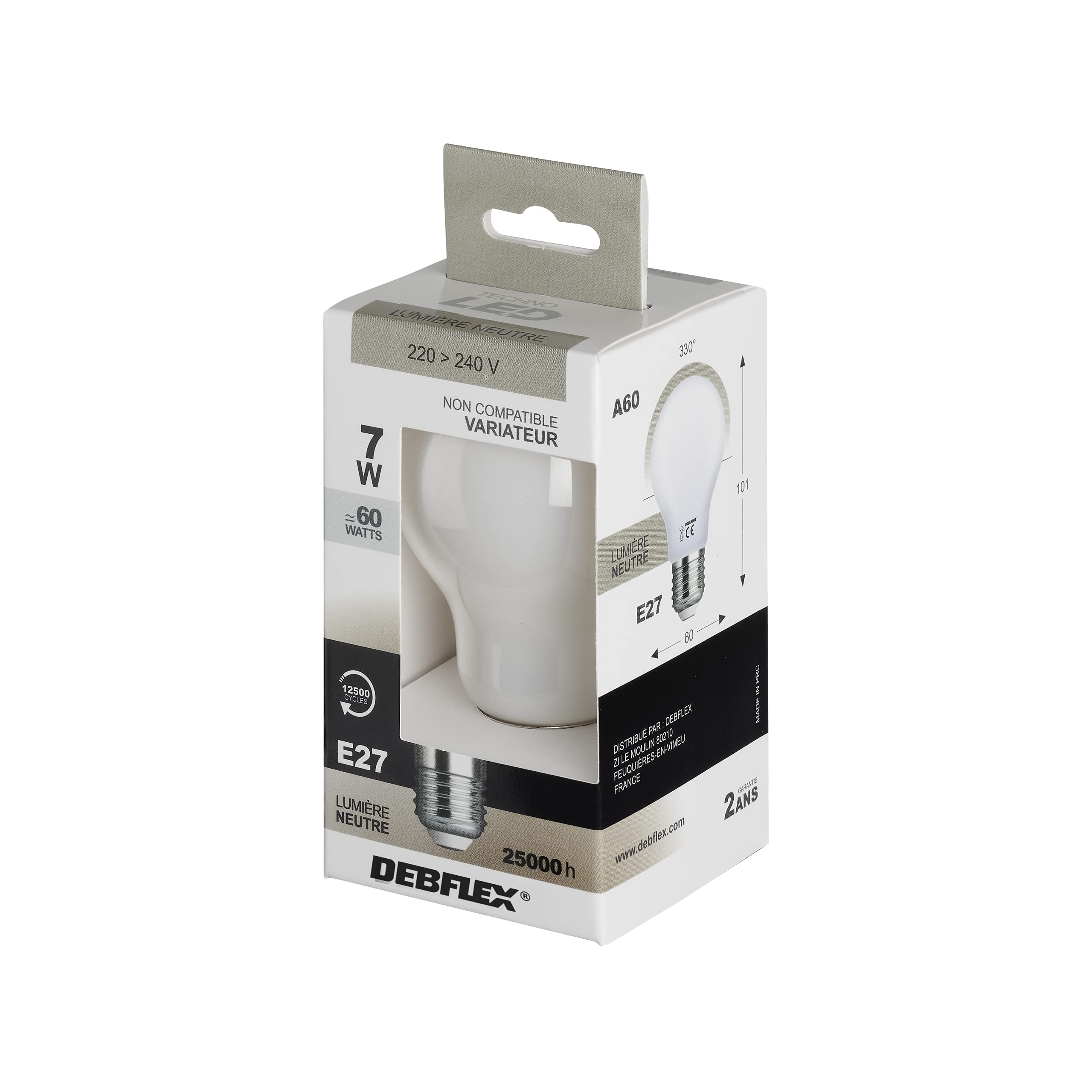 debflex-ampoule-a60-led-e27-7w-4000k-810lm-blanc image 4