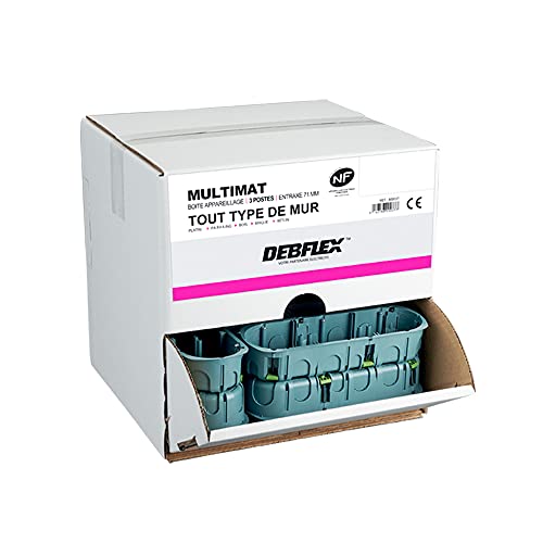 debflex-silo-de-20-bo-tes-d-appareillage-multimateriaux-3-postes-diam-67x40mm-en image 2