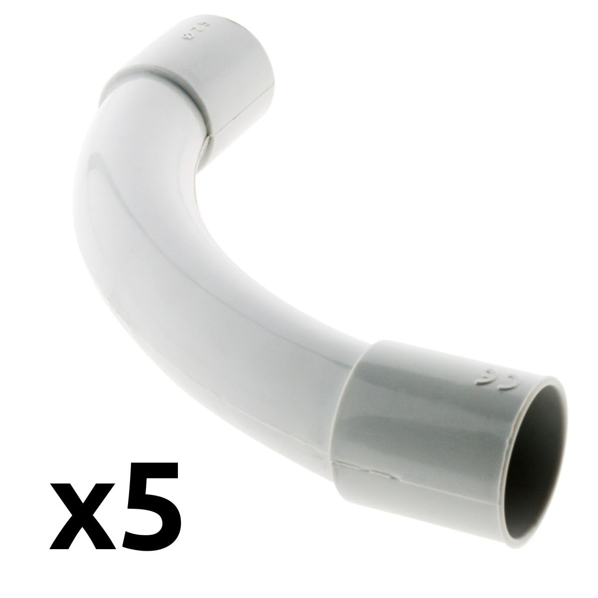 zenitech-lot-de-5-courbes-pour-tube-irl-25mm-gris image 3