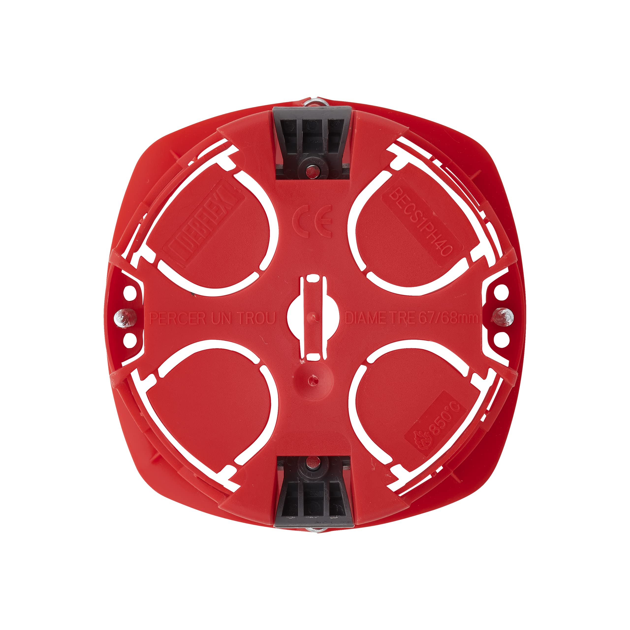 debflex-stop-air-bo-te-d-encastrement-cloison-s-che-1-poste-67-mm-p40-mm-rouge image 3