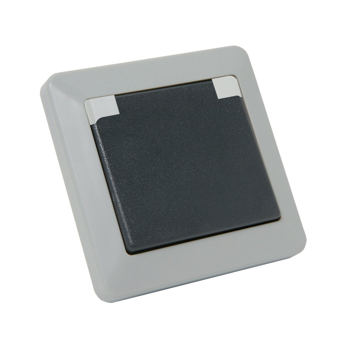 debflex-opaline-prise-2p-t-16a-va-et-vient-10a-gris-ip44 image 1