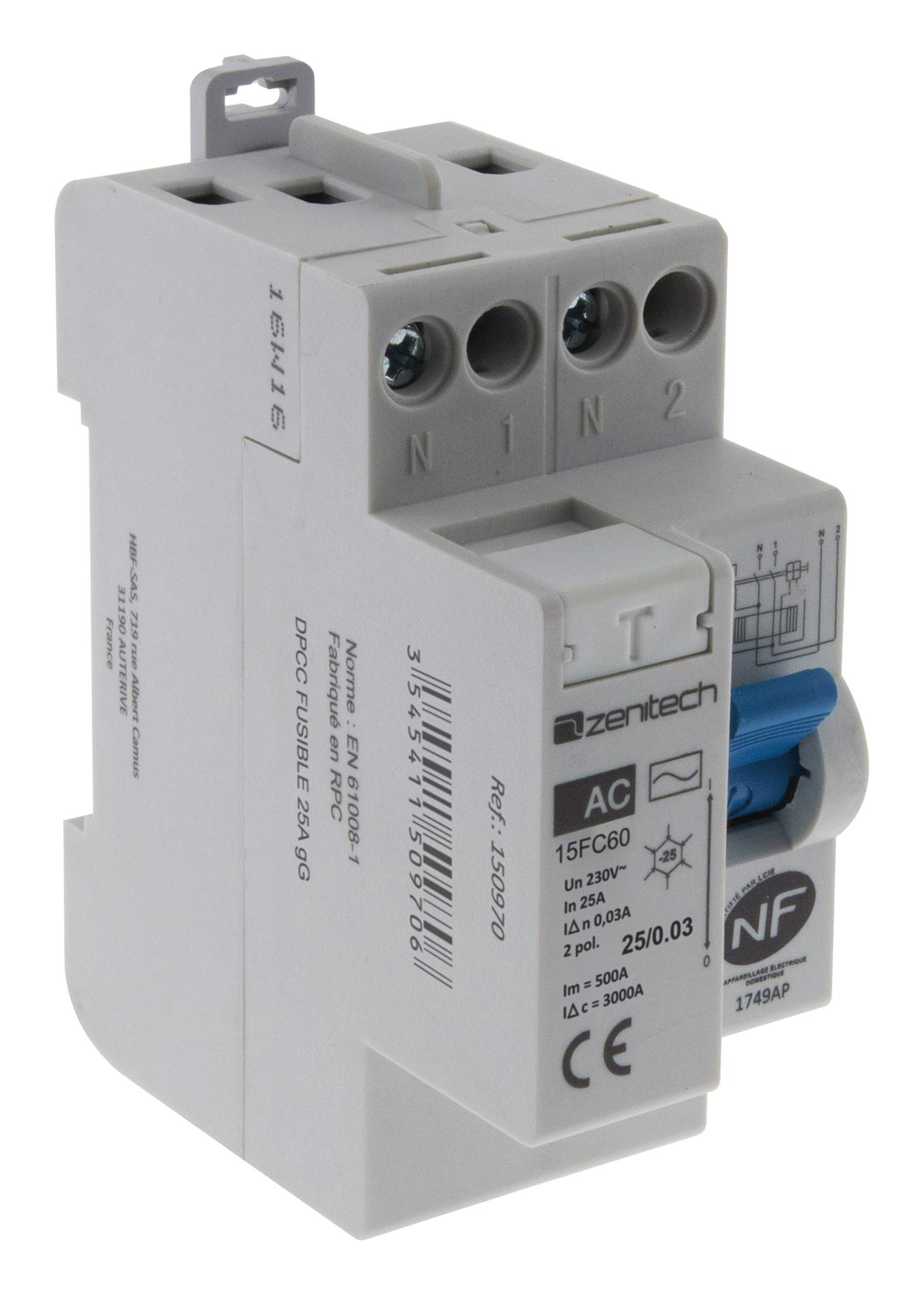 zenitech-interrupteur-diff-rentiel-25a-2p-30ma-type-ac-nf image 1