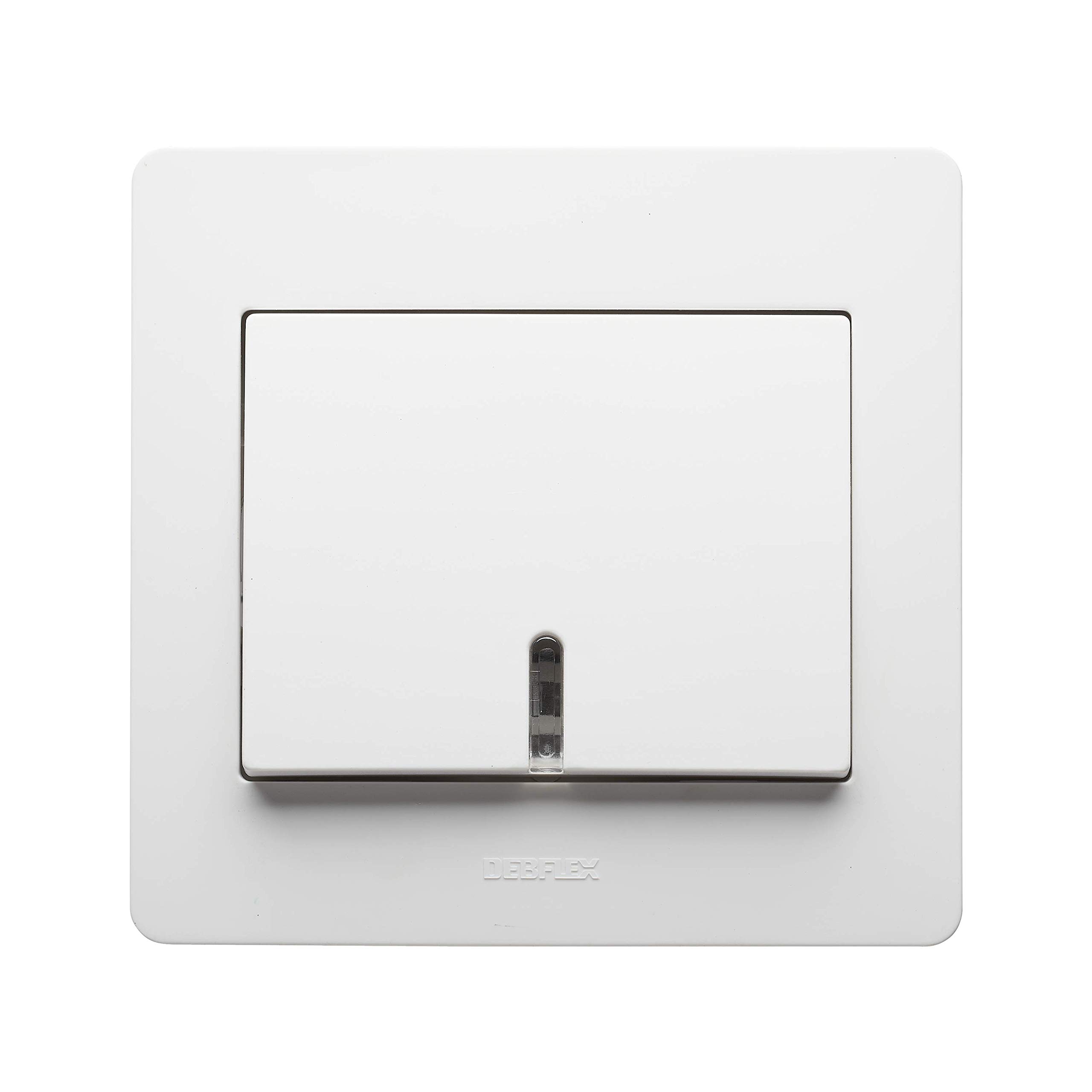 debflex-interrupteur-va-et-vient-encastrable-gamme-diam2-avec-voyant-blanc-73935 image 2