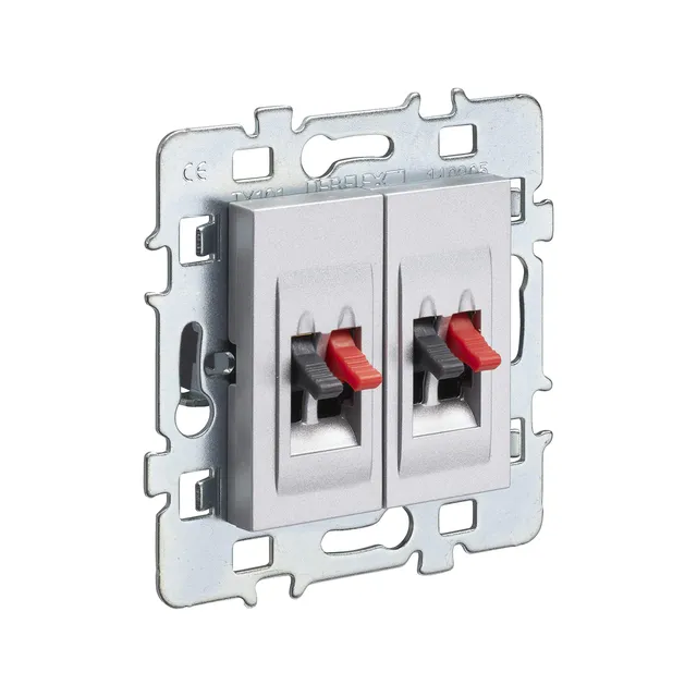 debflex-casual-prise-double-haut-parleur-cache-alu-support-m-tal image 1