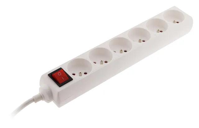 zenitech-bloc-6-prises-16a-2p-t-avec-interrupteur-blanc image 1