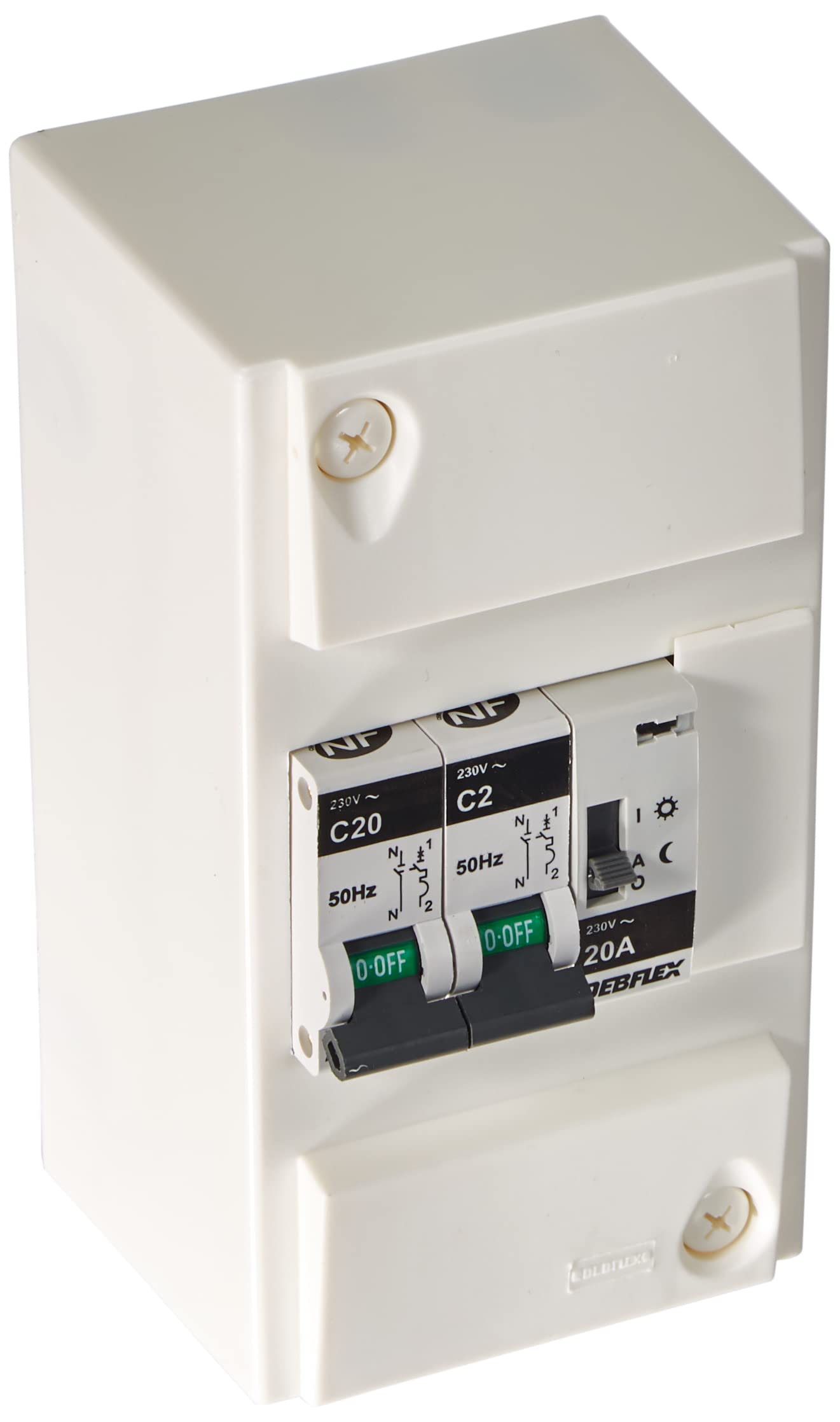 debflex-707692-coffret-modulaire-chauffe-eau-jour-nuit-20a-blanc image 1