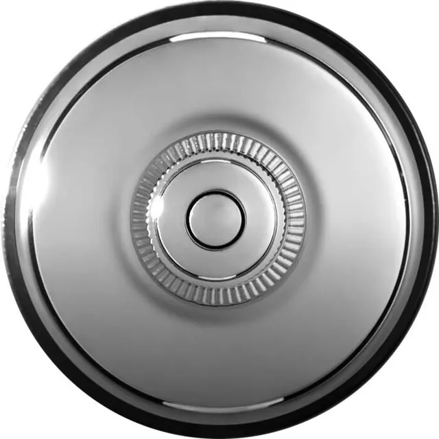 fontini-dimbler-bouton-poussoir-carillon-porcelaine-noire-coque-chrome-saillie image 1