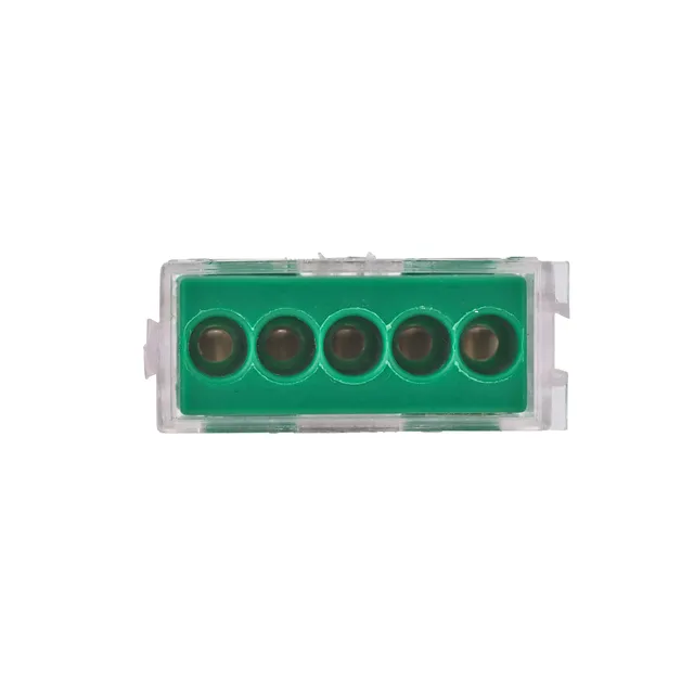 debflex-704540-bornes-automatiques-5-trous-vert-1-5-2-5mm-sachet-de-10 image 1