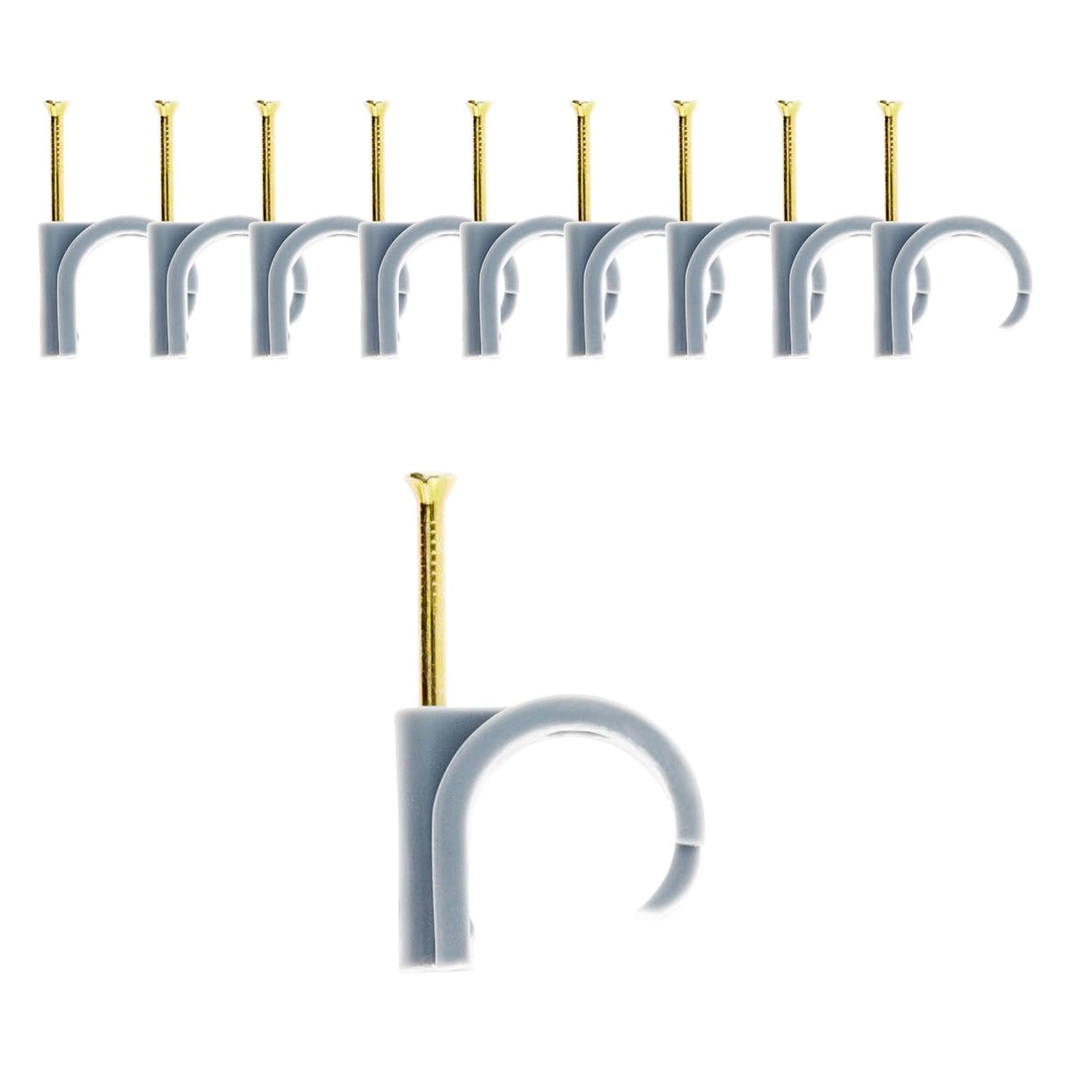 zenitech-lot-de-10-attaches-plastiques-20-25mm-gris-avec-clou image 1