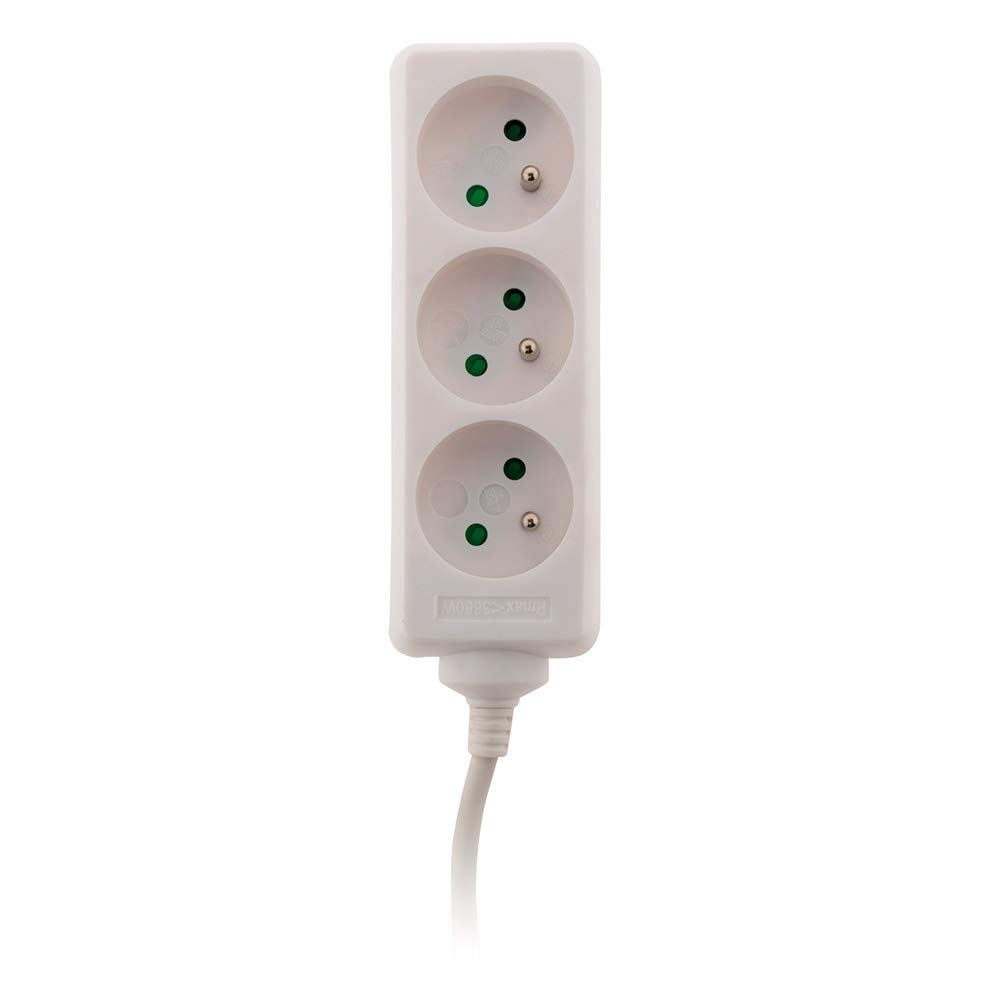 zenitech-bloc-3-prises-2p-t-fiche-extra-plate-1m-blanc image 2