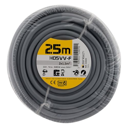 zenitech-c-ble-lectrique-h05vv-f-2x1-5-mm-gris-25-m image 4