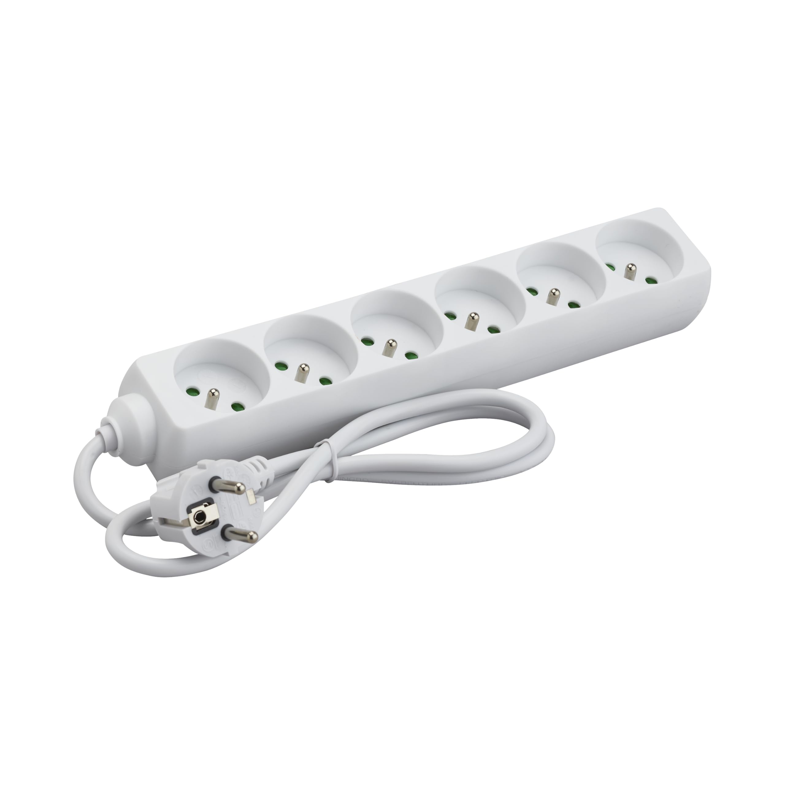 debflex-blok-rallonge-multiprise-6-prises-2p-t-cordon-1m-blanc-716943 image 1