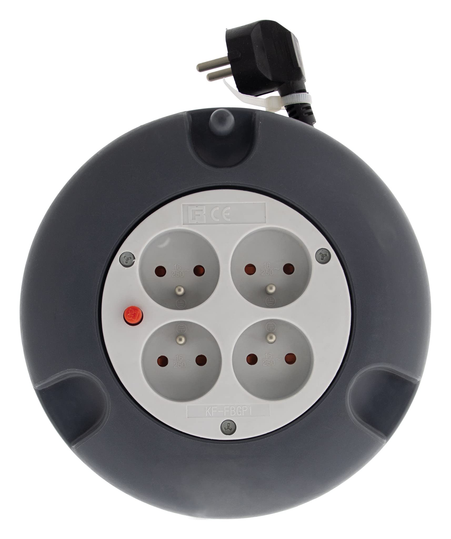 zenitech-enrouleur-h05vv-f-4-prises-3g1-5-mm-4m-gris-avec-coupe-circuit image 2