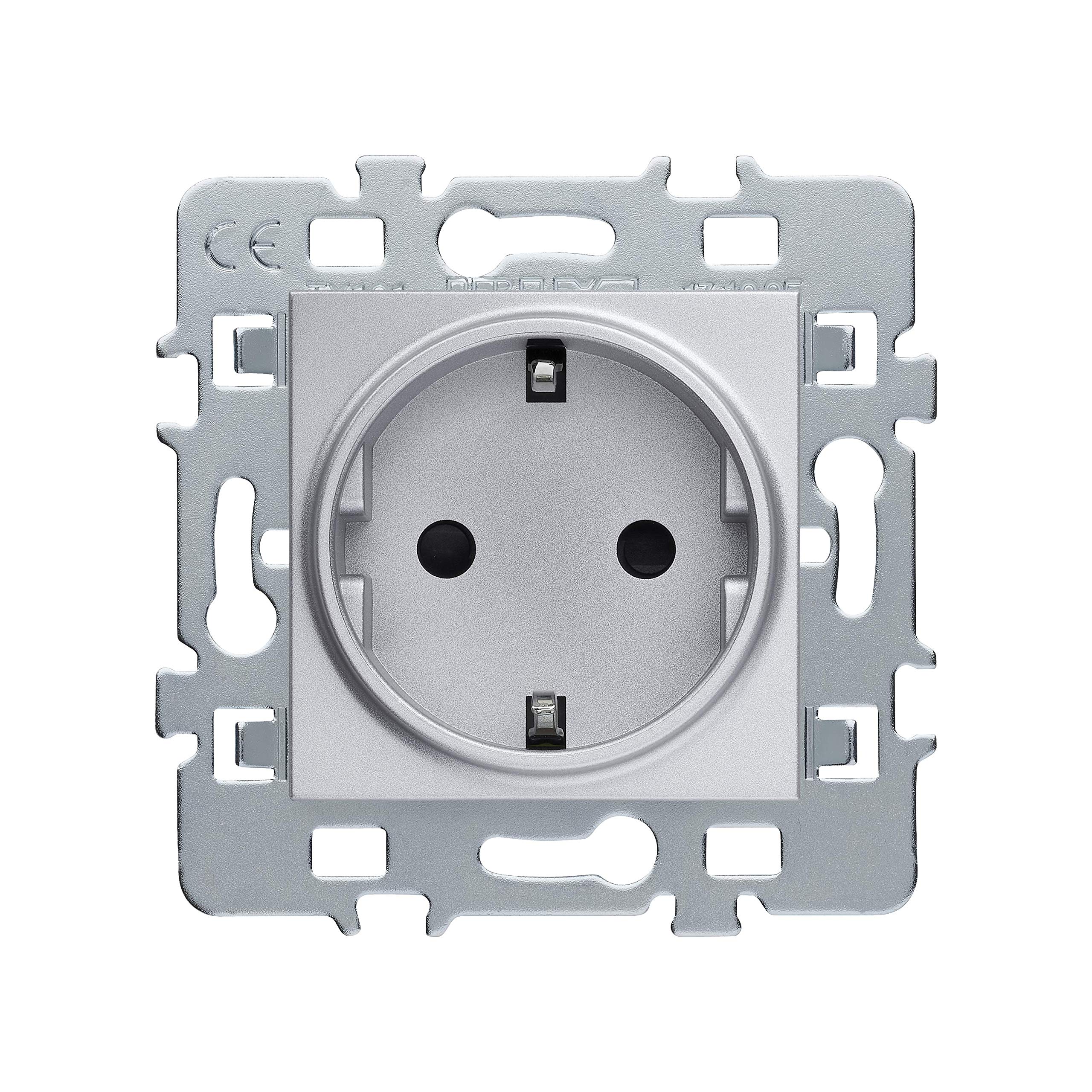 debflex-casual-m-canisme-prise-2p-t-schuko-16a-cache-alu-support-m-tal image 2