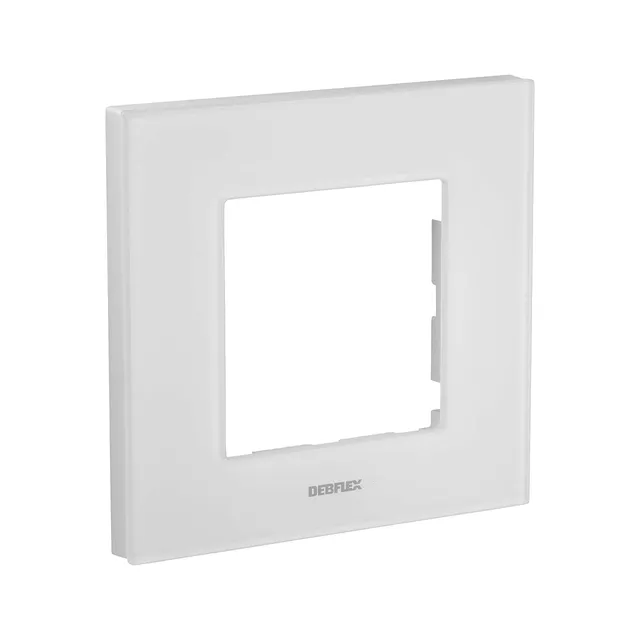 debflex-casual-plaque-simple-verre-blanc-85x85-mm image 1