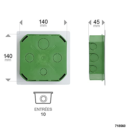 debflex-718560-bo-te-de-d-rivation-encastr-e-carr-e-140x140x45mm-verte image 4