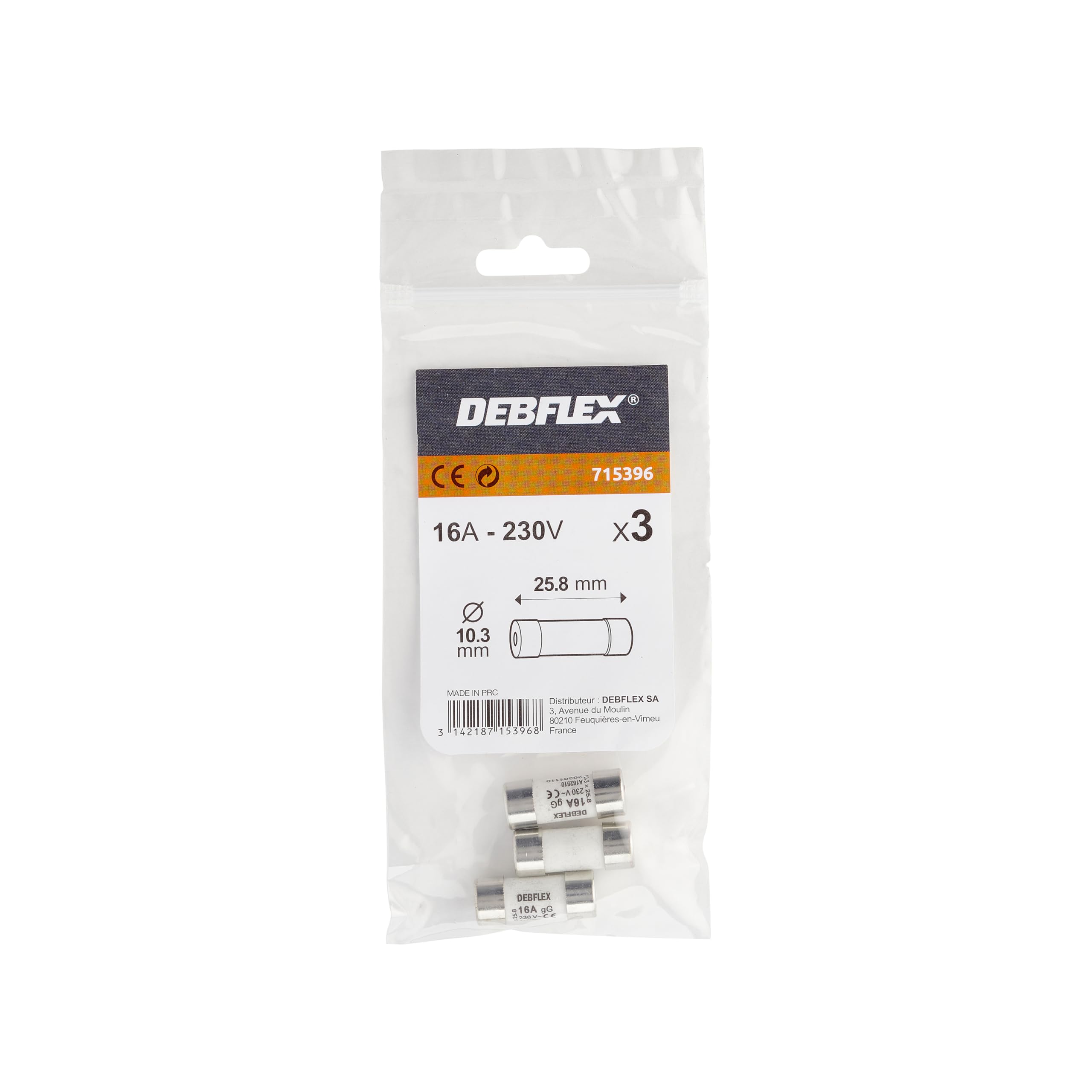 debflex-fusible-c-ramique-16a-230v-avec-voyant-lot-de-3 image 2