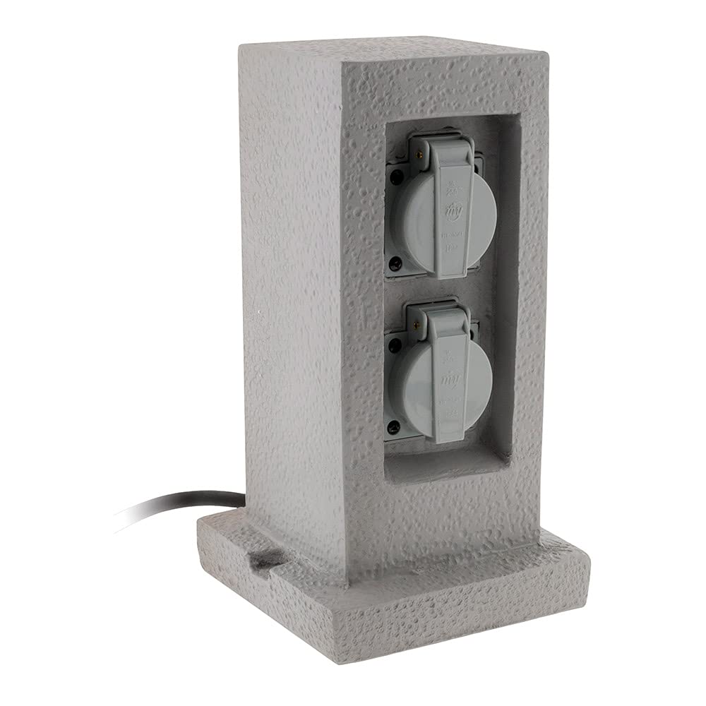zenitech-borne-jardin-r-sine-2-prises-16a-ip44-c-ble-5m image 1