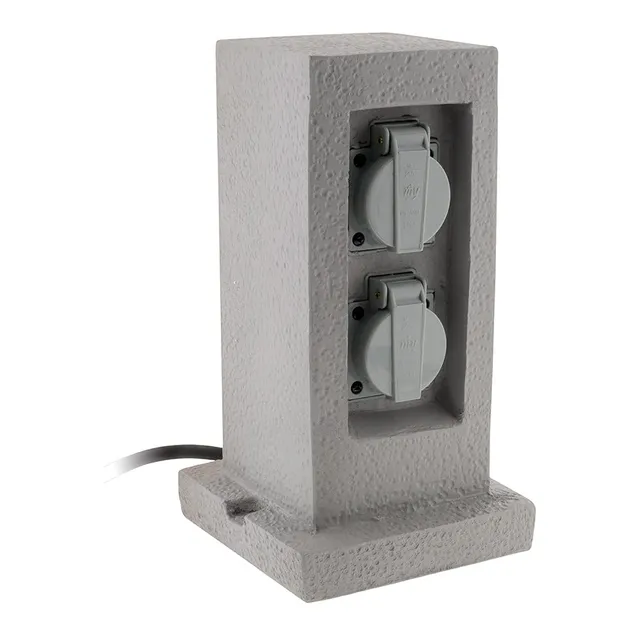 zenitech-borne-jardin-r-sine-2-prises-16a-ip44-c-ble-5m image 1