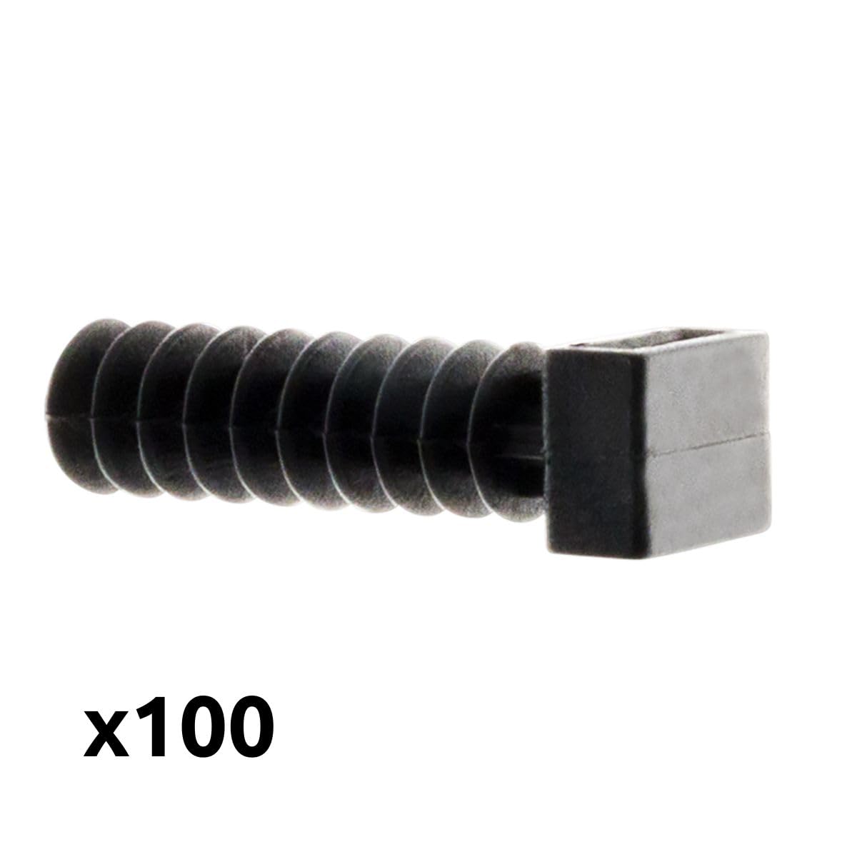 zenitech-lot-de-100-embases-noires-pour-chevilles-et-colliers image 3