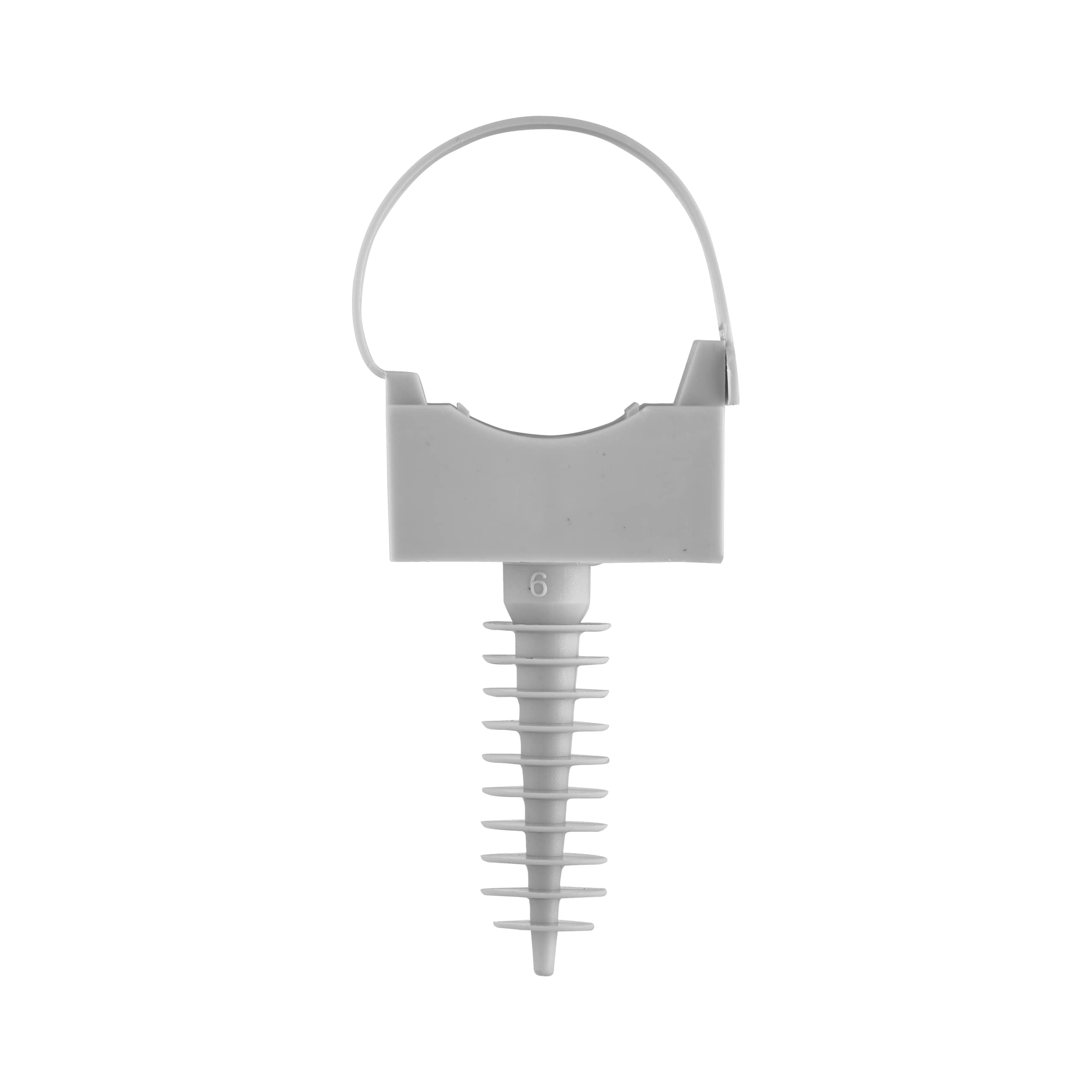 debflex-709078-fixation-pour-tube-cheville-d25mm-gris-sachet-de-10 image 2