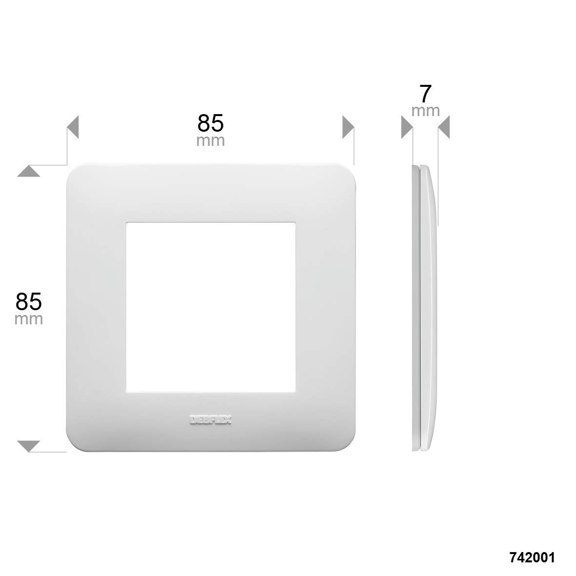 debflex-casual-742001-plaque-simple-blanc-brillant-85x85-mm image 3