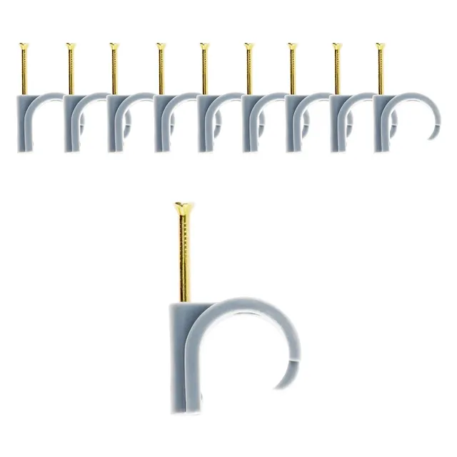 zenitech-lot-de-10-attaches-plastiques-20-25mm-gris-avec-clou image 1
