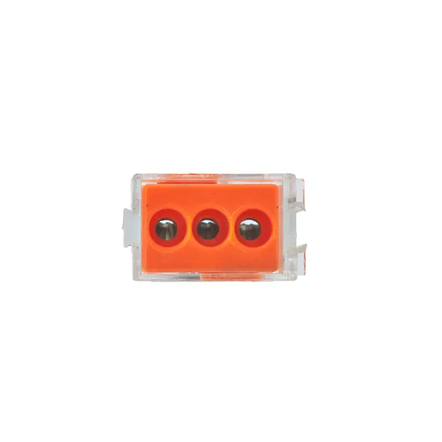 debflex-704530-bornes-automatiques-3-trous-orange-1-5-2-5mm-sachet-de-10 image 1