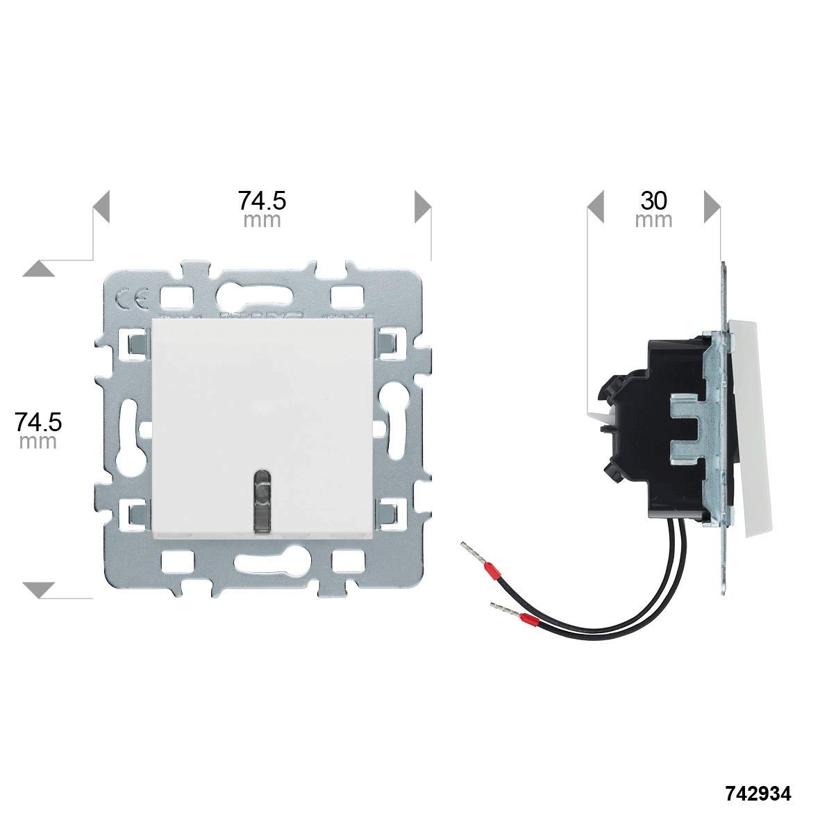 debflex-casual-m-canisme-bouton-poussoir-avec-voyant-cache-blanc-support-m-tal image 6