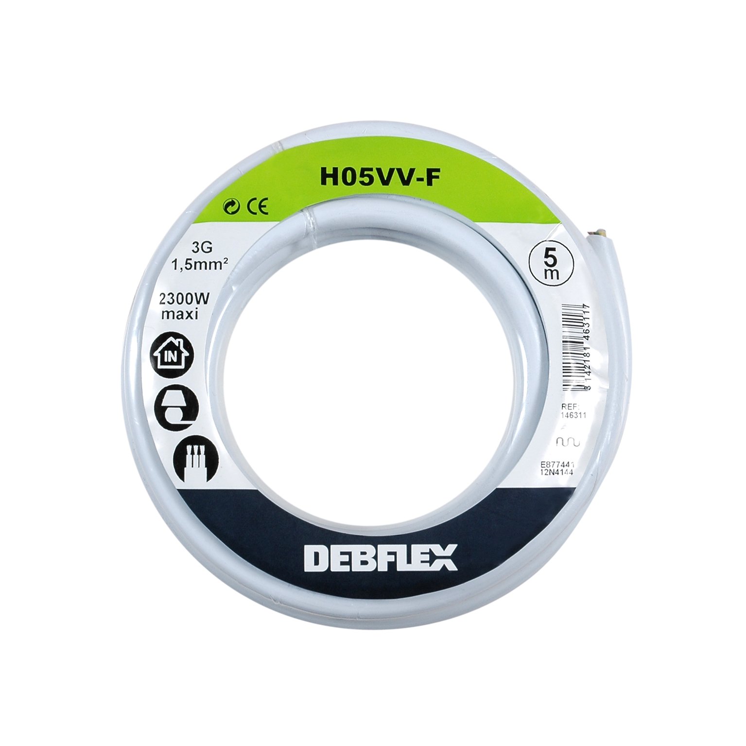 debflex-bobinot-c-ble-souple-h05vv-f-3g1-5mm-10m-gris-146322 image 5