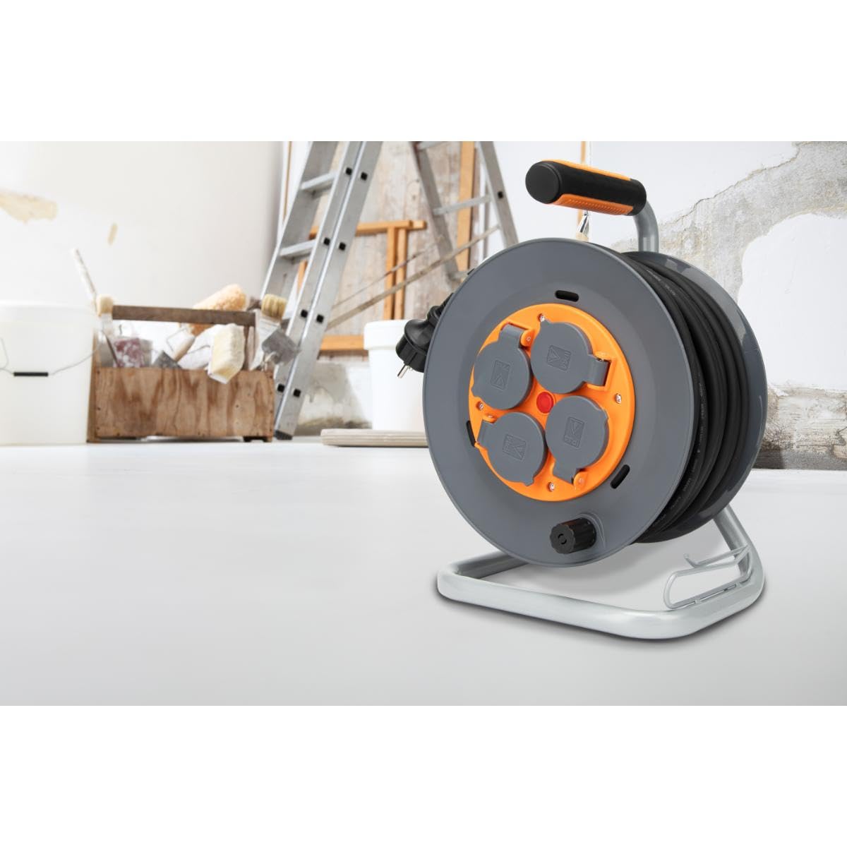 zenitech-enrouleur-de-chantier-ip44-4-prises-16a-3g1-5mm-25m-orange image 7