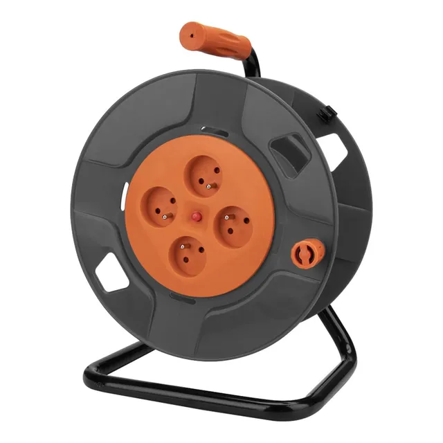 zenitech-enrouleur-vide-4-prises-2p-t-16a-40m-orange image 1