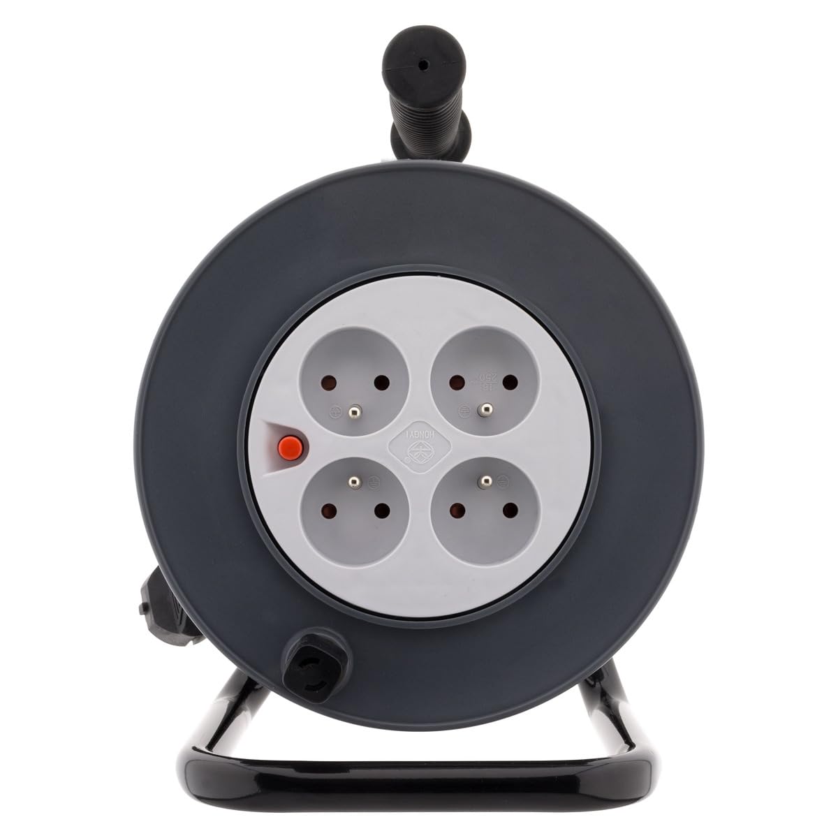 zenitech-enrouleur-h05vv-f-4-prises-3g1-5mm-15m-coupe-circuit-noir image 2