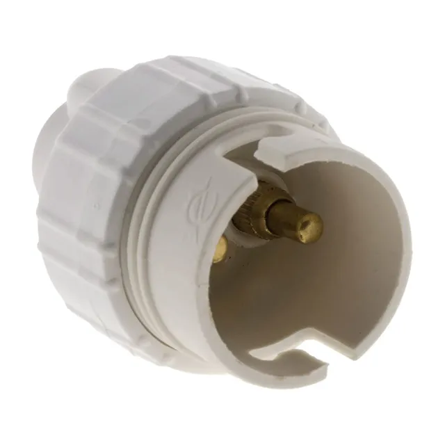 zenitech-lot-de-3-douilles-b22-nylon-avec-bague-blanc image 1