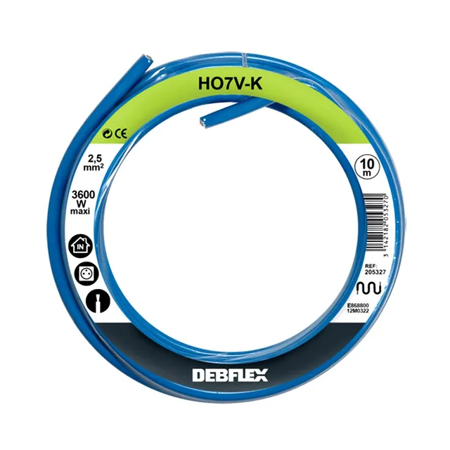debflex-bobinot-c-ble-souple-h07vk-2-5mm-bleu-10-m-tres-205327 image 1