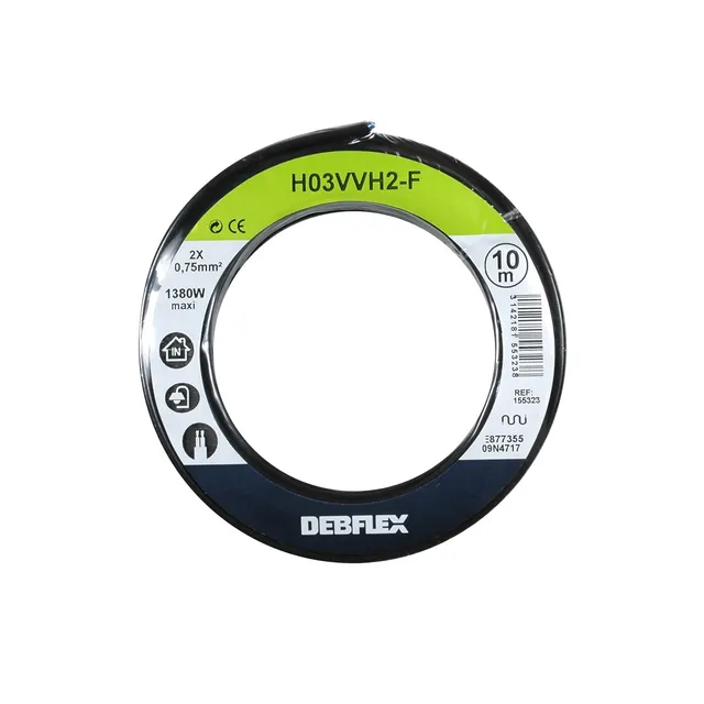 debflex-bobinot-c-ble-souple-10m-ho3vvh2-f-2x0-75mm-noir-155323 image 1