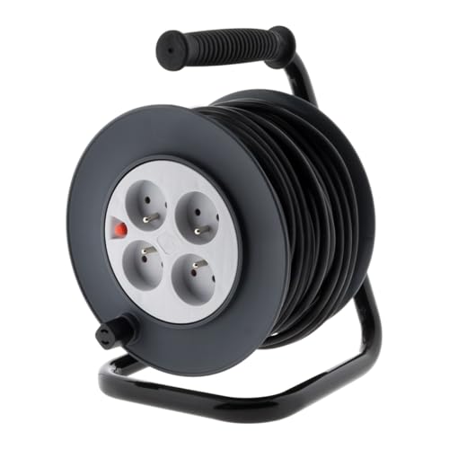 zenitech-enrouleur-h05vv-f-4-prises-3g1-5mm-15m-coupe-circuit-noir image 6