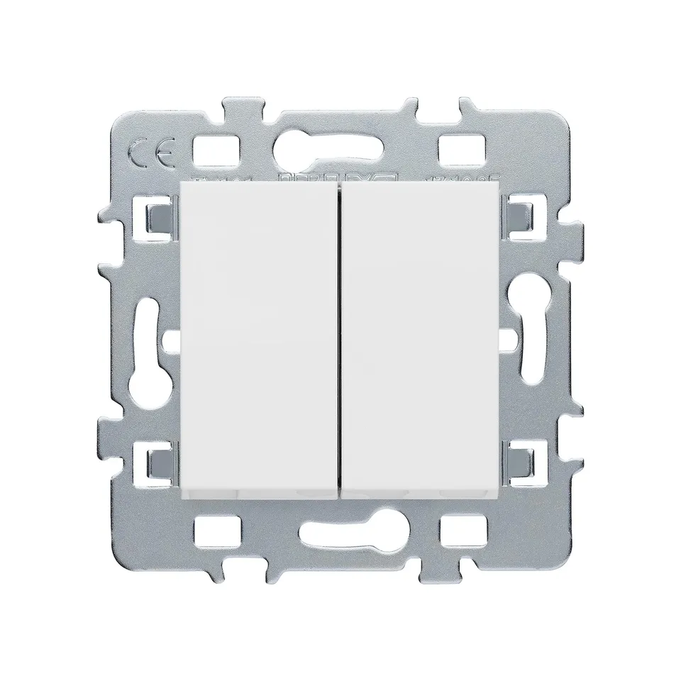 debflex-casual-m-canisme-double-bouton-poussoir-blanc-support-m-tal image 1